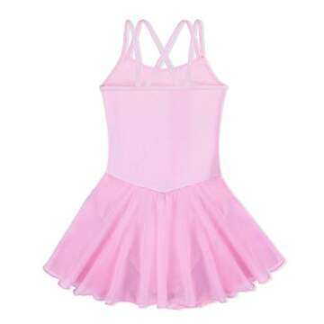 BAOHULU Girl's Elegant Cartoon Ballet Dance Tutu Dress in Pink B188