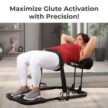 Lifepro GluteBlast Hip Thrust Machine - Premium Squat and Glute Workout Equipment for Home Gym with ...