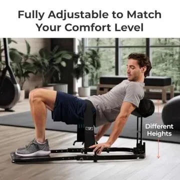 Lifepro GluteBlast Hip Thrust Machine - Premium Squat and Glute Workout Equipment for Home Gym with Resistance Bands - Multipurpose Glute Bench for Glutes, HIPS, and Thighs