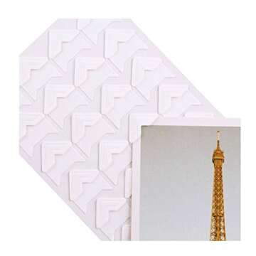 360 Count Self-Adhesive Acid Free Photo Corners for Scrapbooks Memory Books (White)