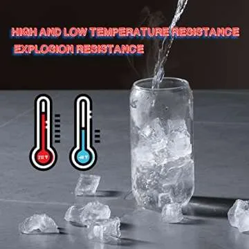 Stylish MOHARY Drinking Glasses Set with Bamboo Lids