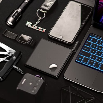 Typecase Men's Slim Leather Wallet with AirTag Holder