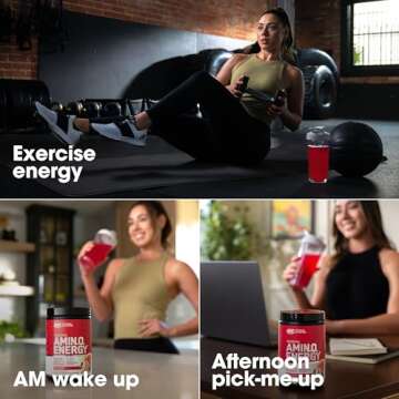 Optimum Nutrition Amino Energy - Pre Workout with Green Tea, BCAA, Amino Acids, Keto Friendly, Green Coffee Extract, Energy Powder - Fruit Fusion, 30 Servings (Packaging May Vary)