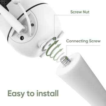 bonoch Baby Monitor Mount Baby Monitor BBM01/ BBM02/ BBM03 Crib Mount Camera Holder Wall Mount Flexible Mount Versatile Twist Mount Without Wall Damage, Baby Camera Stand for Crib Nursery