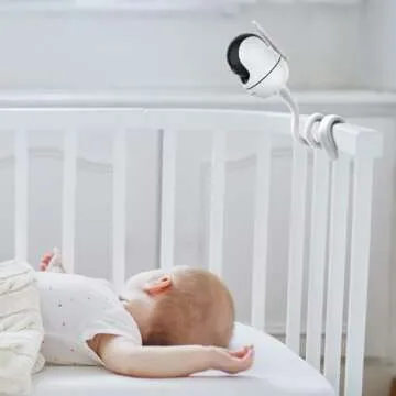 bonoch Baby Monitor Mount Baby Monitor BBM01/ BBM02/ BBM03 Crib Mount Camera Holder Wall Mount Flexible Mount Versatile Twist Mount Without Wall Damage, Baby Camera Stand for Crib Nursery