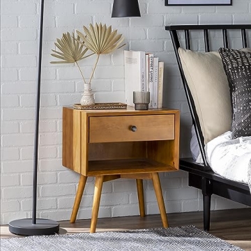 Walker Edison Stylish Mid Century Nightstand for Any Bedroom