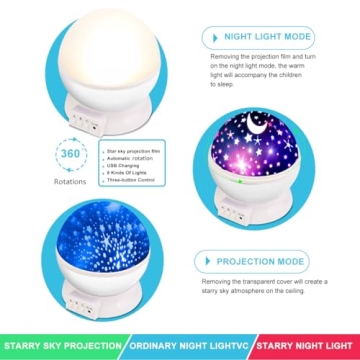 MOKOQI Kids Star Projector Night Light for Dreamy Nights