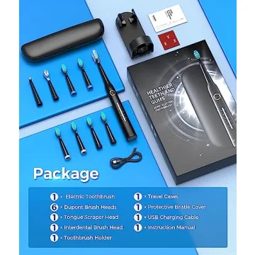 TEETHEORY Electric Toothbrush Sonic Deep Cleaning Rechargeable