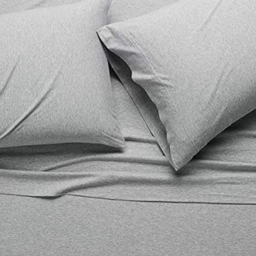 Soft Jersey Cotton Queen Bed Sheet Set - Amazon Basics