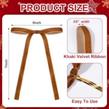 Elegant Glitinsel Velvet Bows – 24 Pcs for Holiday Decor