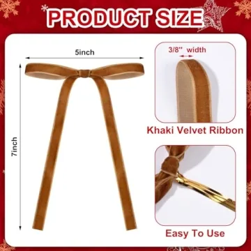 Elegant Glitinsel Velvet Bows – 24 Pcs for Holiday Decor