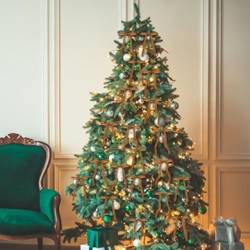 Elegant Glitinsel Velvet Bows – 24 Pcs for Holiday Decor