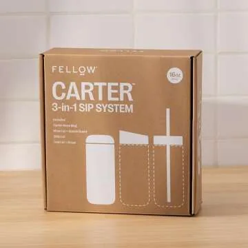 Fellow 16 oz Carter Travel Mug Bundle with 3 Lids