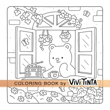 Fuzzy Hygge Coloring Book for Stress Relief and Fun