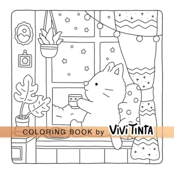 Fuzzy Hygge Coloring Book for Stress Relief and Fun