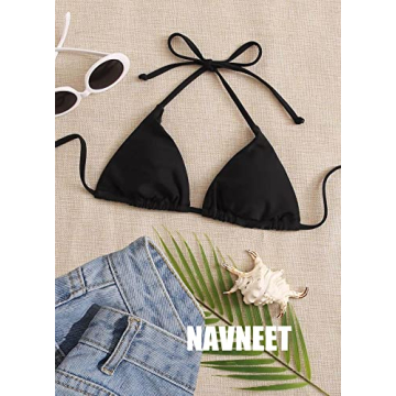 Halter Triangle Bikini Top for Women Perfect Fit
