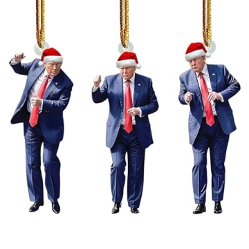 Trump Christmas Ornament Set 2024 - 3 Ornaments
