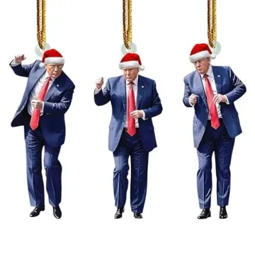 Trump Christmas Ornament Set 2024 - 3 Ornaments