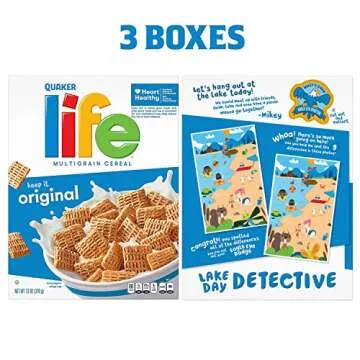 Quaker Oats Life Breakfast Cereal, Original Flavor, 13oz Boxes (3 Pack)