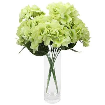 Duovlo Artificial Silk Hydrangea Bouquet for Home Wedding