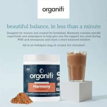 Organifi Harmony Cacao - Supports Hormonal Balance and PMS Relief