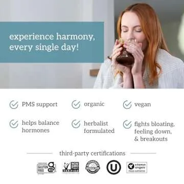 Organifi Harmony Cacao - Supports Hormonal Balance and PMS Relief