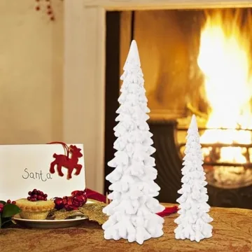Juegoal Christmas Tree Table Decorations Set - 2 Elegant Trees