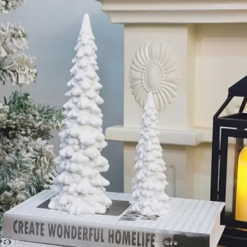 Juegoal Christmas Tree Table Decorations Set - 2 Elegant Trees