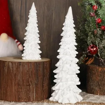 Juegoal Christmas Tree Table Decorations Set - 2 Elegant Trees