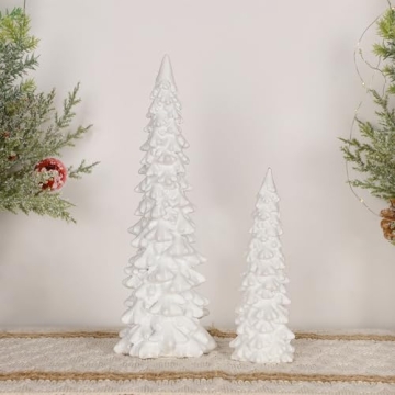 Juegoal Christmas Tree Table Decorations Set - 2 Elegant Trees
