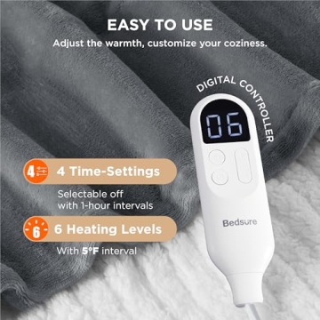 Bedsure Heated Blanket Electric Throw - Comfort & Safety Combined