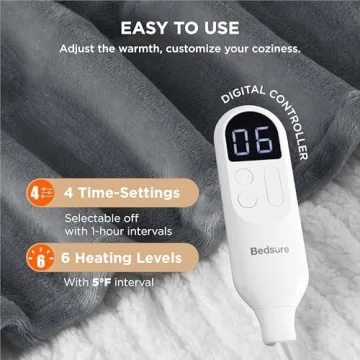 Bedsure Heated Blanket Electric Throw - Comfort & Safety Combined