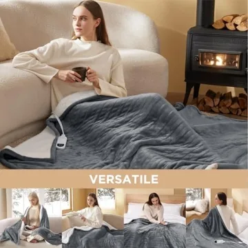 Bedsure Heated Blanket Electric Throw - Comfort & Safety Combined