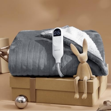 Bedsure Heated Blanket Electric Throw - Comfort & Safety Combined
