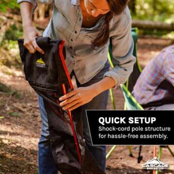 Cascade Mountain Tech High-Back Lightweight Camp Chair