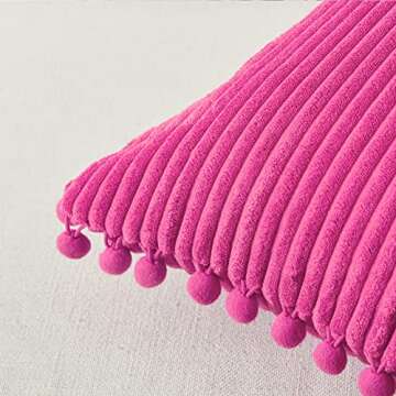 Buy Fancy Homi Pack of 2 Hot Pink Pillow Covers for Home
