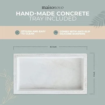 MaisoNovo Stylish Glass Soap Dispenser Set with Labels