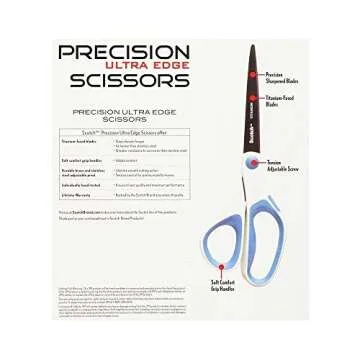 Scotch 8-Inch Precision Ultra Edge Scissors - 3-Pack