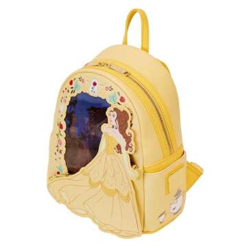 Loungefly Disney Beauty and the Beast Belle Lenticular Mini Backpack | Disney Backpacks Standard