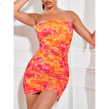 Floral Mini Dress for Summer Parties - SOLY HUX