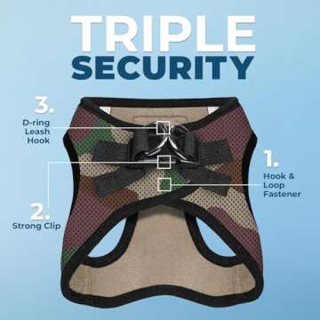 Voyager Step-In Air Dog Harness - All Weather Mesh, Reflective, No Pull Harness for Small, Medium Do...