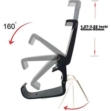 WEPIGEEK Controller Mobile Phone Holder/Cellphone Mount/Clip Compatible with Microsoft Xbox/Xbox One/Xbox Series X/S/Xbox Elite 1 /Series 2 /Steelseries Nimbus Controllers（not Controller