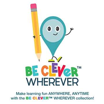 Carson Dellosa Be Clever Wherever Math Tool Kit, Grades 4-5 Math Manipulatives for Multiplication, Division, and Fractions with Math Charts, EZ-Spin Wheel, Math Cubes, and Reference Sticker (14 pc)