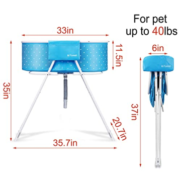 Furesh Little Dipper Dog Bath Tub - Portable & Foldable