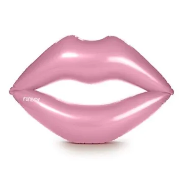 FUNBOY Giant Inflatable Pink Lips Pool Float, Luxury Float for Summer Pool Party and Entertainment