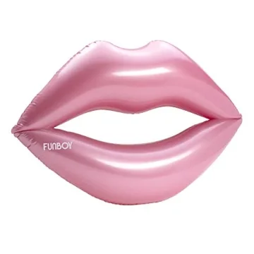 FUNBOY Giant Inflatable Pink Lips Pool Float, Luxury Float for Summer Pool Party and Entertainment