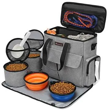Modoker Dog Travel Bag - Airline Approved Multi-Functional Pet Organizer