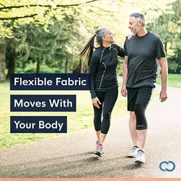 Copper Compression Knee Sleeve - Copper Infused Knee Stabilizer Support Brace for Meniscus Tear, ACL, MCL, Arthritis, Joint Pain Relief, Running, Sports, Hiking - Men & Women - Fits Right/Left - L