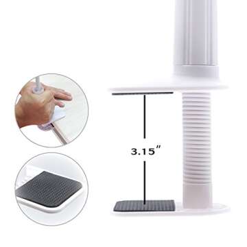 AUXO-FUN Cell Phone Holder, Universal Lazy Bracket Mobile Phone Stand, Flexible Gooseneck Long Arm Clip (White)