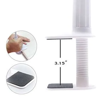 AUXO-FUN Cell Phone Holder, Universal Lazy Bracket Mobile Phone Stand, Flexible Gooseneck Long Arm Clip (White)